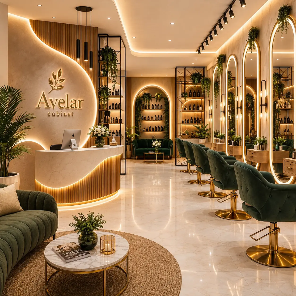 decoration salon de coiffure spa 1