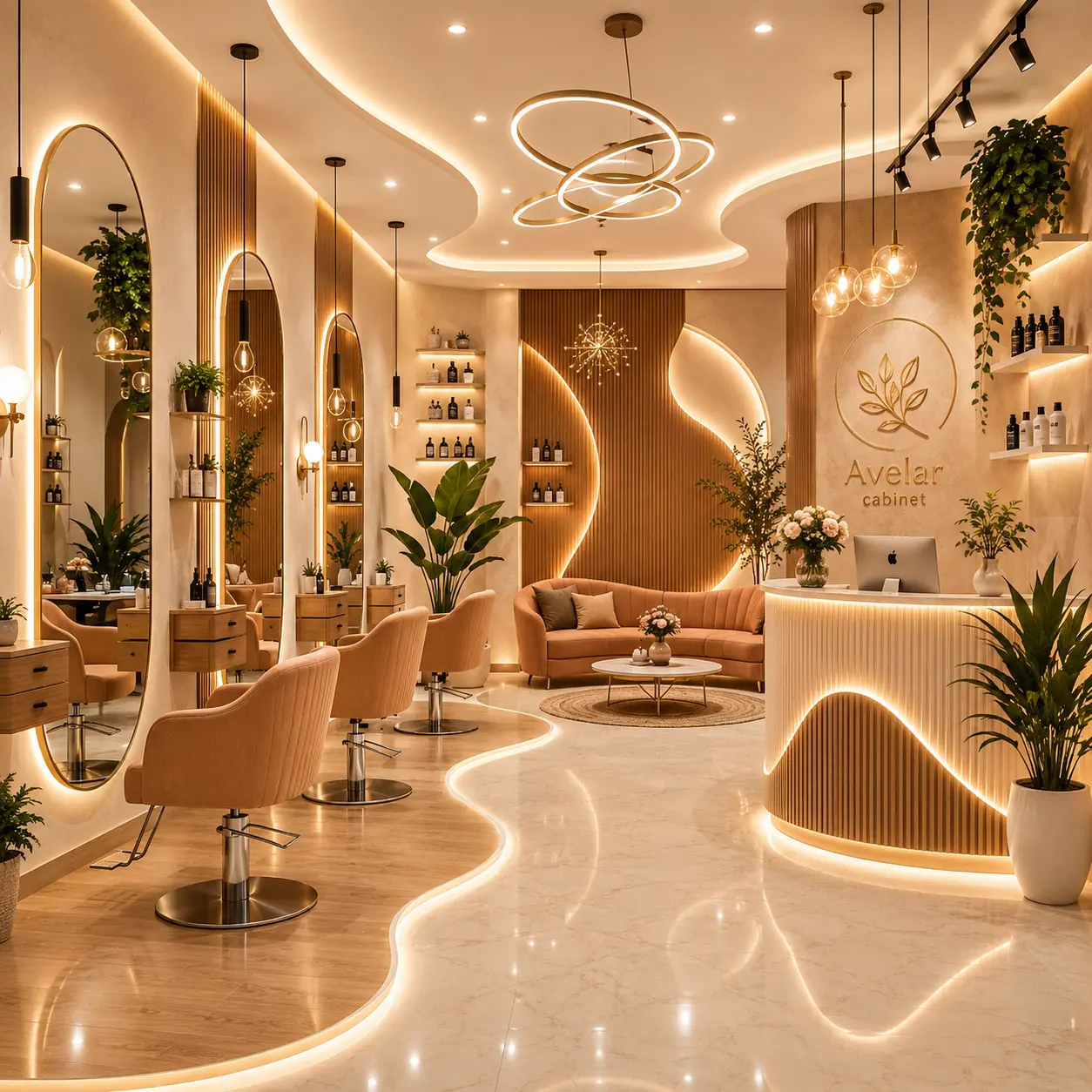 decoration salon de coiffure spa 2