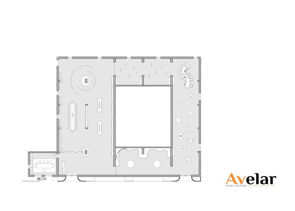 Amenagement dun espace de coworking en Espagne – Conception 3D par Avelar1