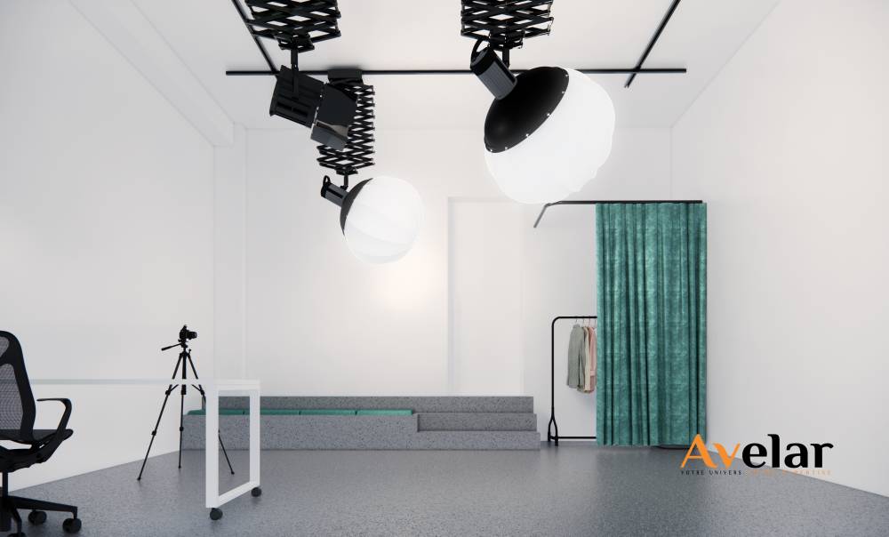 Amenagement dun espace de coworking en Espagne – Conception 3D par Avelar9